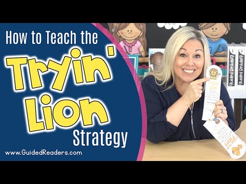 Reading Strategies | How to teach the Tryin' Lion...