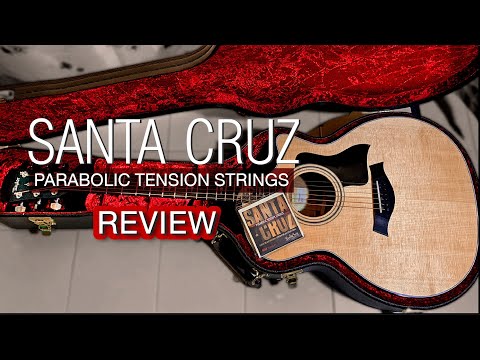 Santacruz Parabolic Tension Strings || with Taylor 314ce Vclass - Review