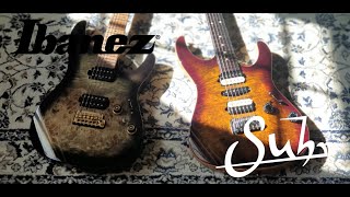 Video thumbnail for Ibanez Premium AZ242PBG vs Suhr Modern Custom by jem555bkk