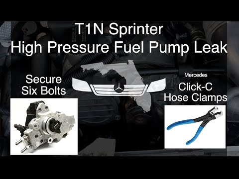 High Pressure Fuel Pump Leak & Click-C Hose Clamps, T1N Sprinter