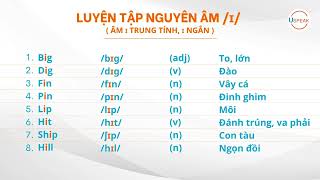 Nguyên âm /ɪ/ ngắn - Người bản ngữ đọc