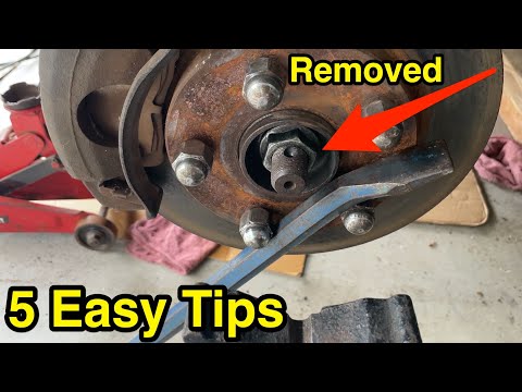 5 DIY tips to remove stuck axle shaft nut without impact tools.