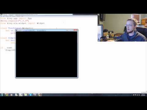 Kivy with Python tutorial Part 7 Getting Mouse Press Touch Input