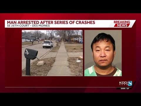 West Des Moines man charged with OWI after multiple crashes