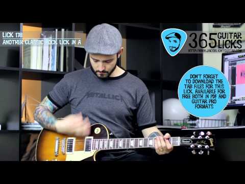 Lick 178/365 - Another Classic Rock Lick in A | 365 Guitar Licks Project