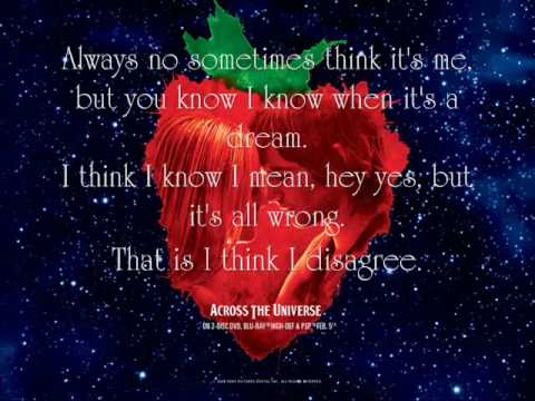 Strawberry Fields Forever - Jim Sturgess and Joe Anderson {Lyrics}