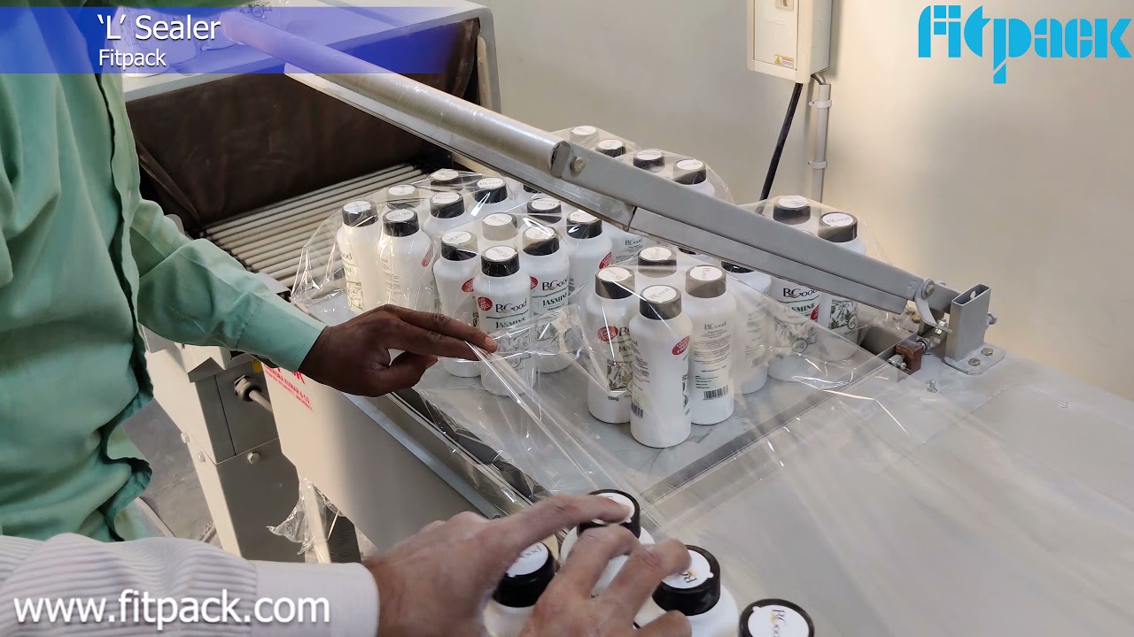Manual L Sealer with Shrink Tunnel | Heat Shrink Wrapping Machine