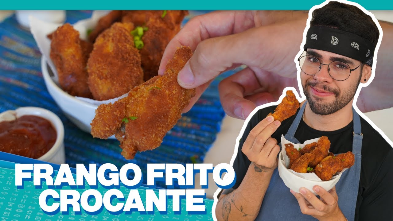 O SEGREDO PRA FAZER UM FRANGO FRITO SEQUINHO E MUITO CROCANTE