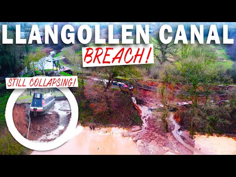 LLANGOLLEN CANAL BREACH! HUGE UPDATE As it Continues to COLLAPSE!