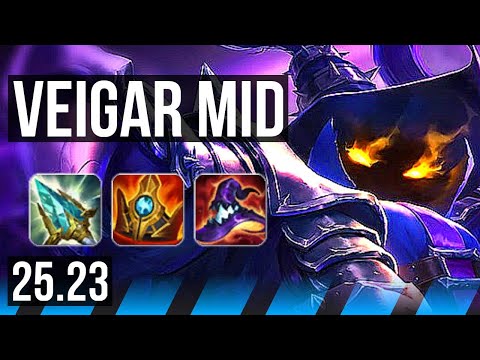 VEIGAR vs MEL (MID) | 1700+ games, Rank 10 Veigar, 6/3/9 | EUW Challenger | 25.23