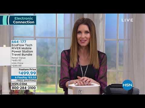 EcoFlow Tech RIVER Mobile Power Station Travel Bundle wi...