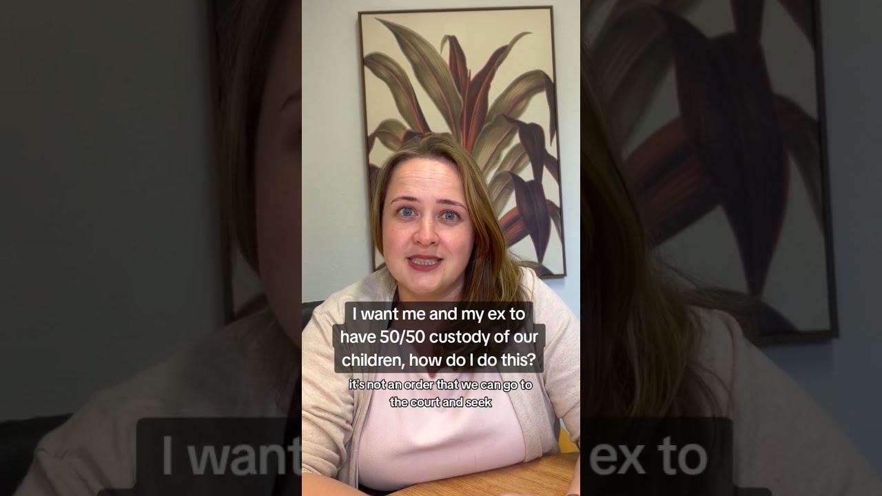 I want me and my ex to have 5050 custody of our children, how do I do this?