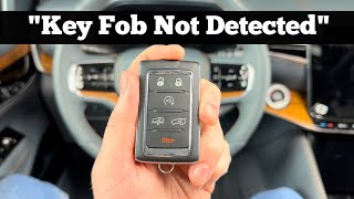 2022 - 2023 Jeep Grand Wagoneer KEY FOB NOT DETECTED How To Start With Dead Remote Key Fob Battery