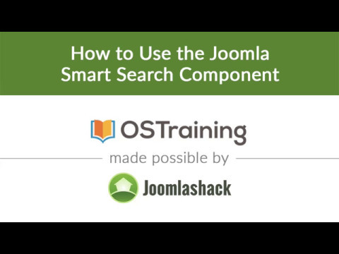 Joomla Beginner Class Lesson 27 How to Use the Joomla Smart Search Component