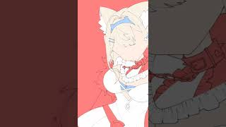 【イラスト】『フワワ､モココ･アビスガード！』【ホロライブ】#shorts #ご飯を食べヨ #フワワアビスガード #モココアビスガード #fwmcpix  #イラスト #イラストメイキング