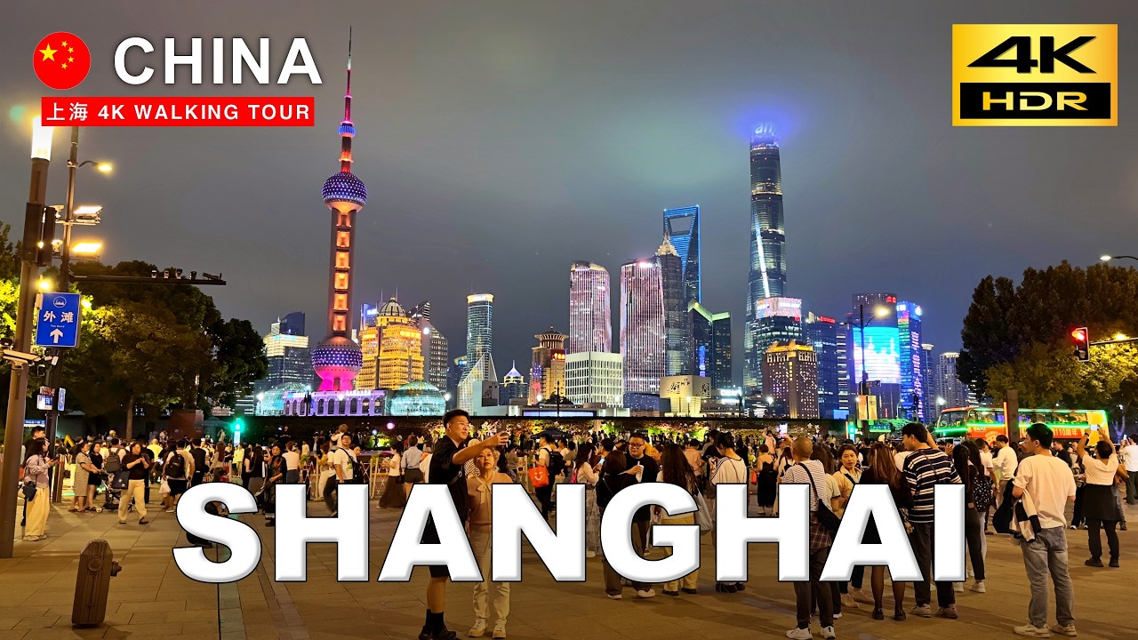 Immersive street-level walking tour through Shanghai French Concession, China, showcasing authentic urban landscapes, local architecture, and the vibrant atmosphere of the city's neighborhoods