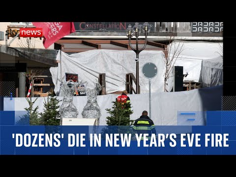 Several dozen people believed killed in fire at New Year's party in Swiss ski resort bar