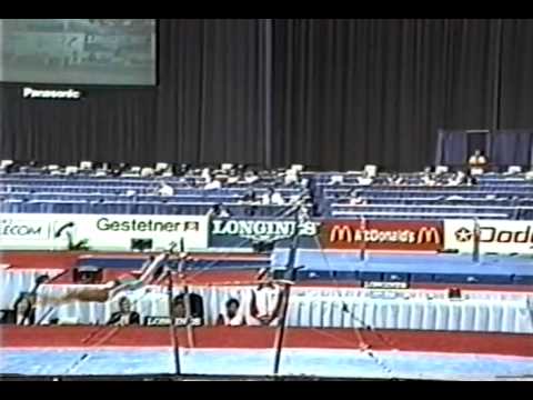 8th Team HUN Bernadett Balasz UB - 1991 World Gymnastics Championships 9.512