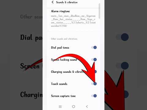 Screen Touch Sound Kaise Band Karen | How To Disable Touch Sound | Touch Sound Kaise Band Kare |