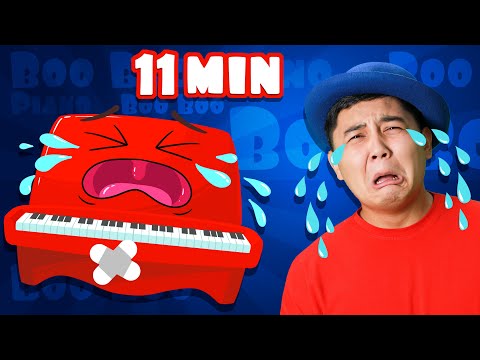 The Boo Boo Piano + More Nursery Rhymes | Tigi Boo Kids Songs