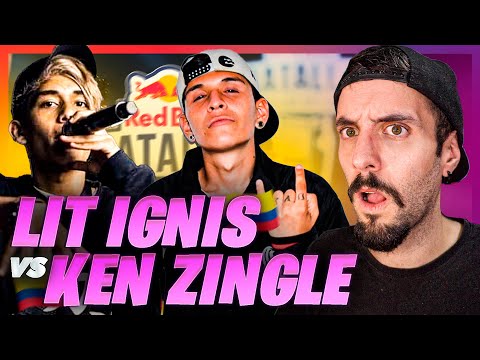 BATALLA entre VENEZOLANOS - KEN ZINGLE vs LIT IGNIS Red Bull Batalla Colombia