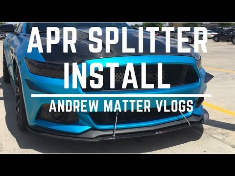 APR SPLITTER INSTALL ON MUSTANG!