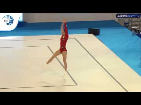 DINCA Sandra (ROU) Aerobic Gymnastic European Championship 2017