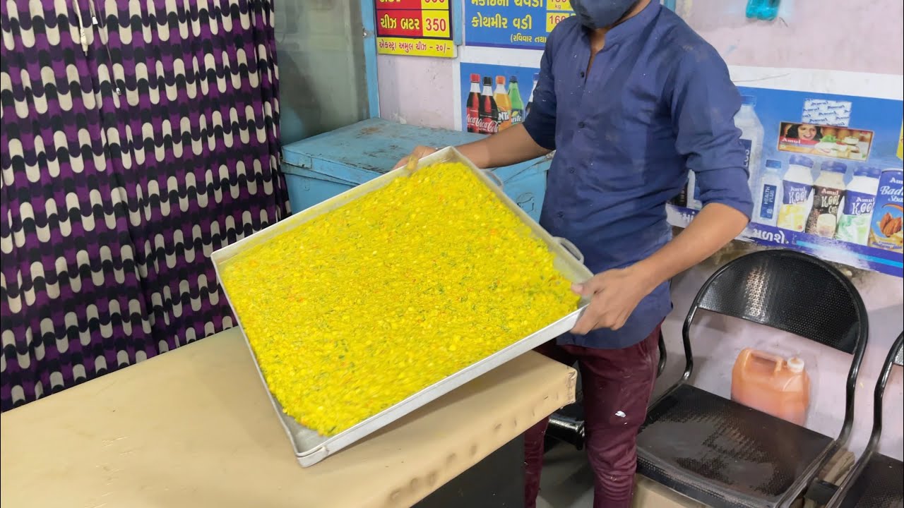 20 Kg Mixed Vegetable Dhokla Making | Indian Street Food