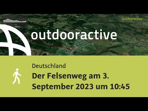 Der Felsenweg am 3. September 2023 um 10:45