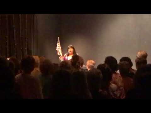 A comedian starts her set singing the national anthem, and then THIS happens...