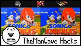 Sonic & Knuckles | RGB Scart vs Compsite | ManCave Hacks