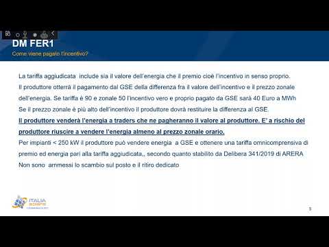 , title : 'WEBINAR Italia Solare : Decreto FER 1 e fotovoltaico  quali business plan per aste e registri'