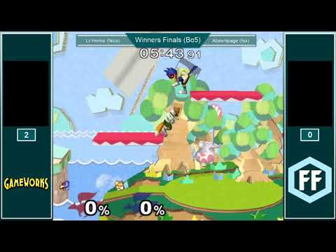 Lil Homie (falco) VS Absentpage (fox) | Melee Singles W.Finals | Wavedash Wednesday 7