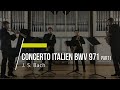 Bach - Italian Concerto, BWV 971, Part I - Cherry Saxophone Quartet