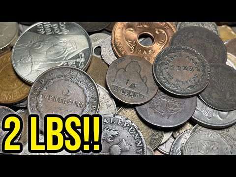 INSANE BEST EVER?? 2 POUND WORLD COIN SEARCH   Coin Shop Old Stock TREASURE