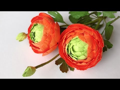 ABC TV | How To Make Ranunculus Paper Flower With Shape Punch - Craft Tutorial