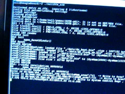 nullDCe for ARM running bios