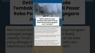 Detik-detik Pemuda Tembaki Toko Obat di Pasar Rebo Pakai Petasan gegara Jual Tramadol