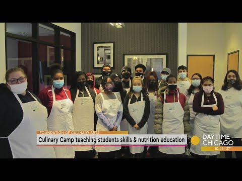 Culinary camp teaching students skills & nutrition education