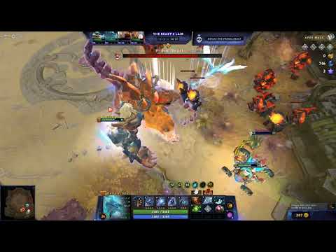 apex mage primal beast speedkill - dota 2 aghanim's labyrinth