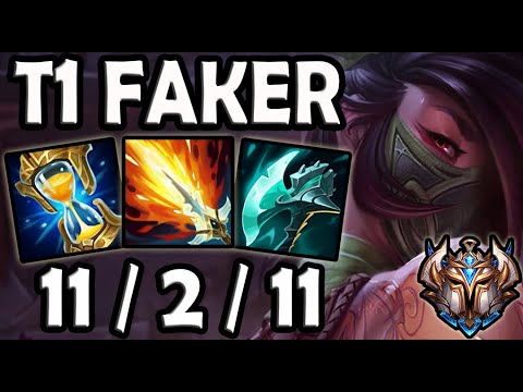T1 Faker AKALI vs LEBLANC [ MID ] Patch 10.25 Ranked Korea ✅