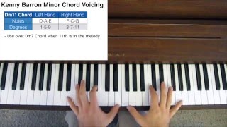 Jazz Piano Chord Voicings - Kenny Barron Voicing