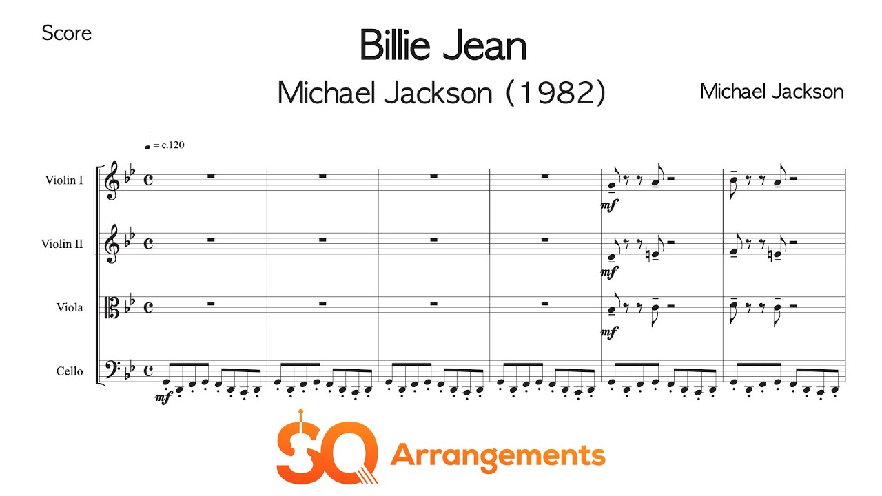 Billie Jean (Michael Jackson) - String Quartet Arrangement