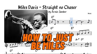 Miles Davis - Straight no Chaser Solo Transcription