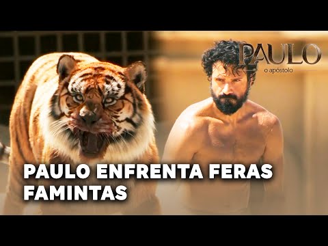 PAULO, O APÓSTOLO: Paulo e prisioneiros enfrentam feras famintas na arena