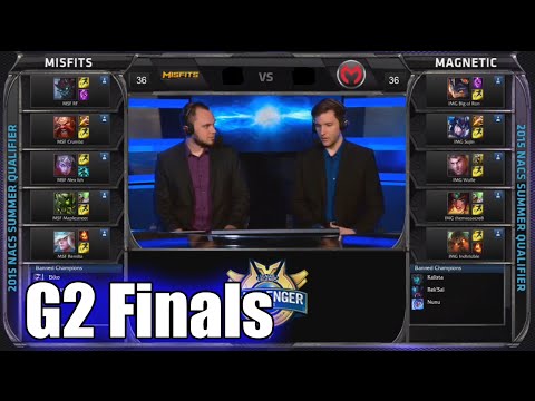 Magnetic vs Misfits (w/ Alex Ich & Crumbzz) | Game 2 Finals S5 NA CS Summer 2015 Qualifiers