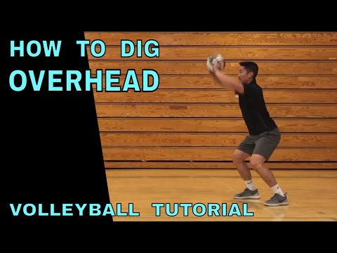 OVERHEAD DIGGING - How To PASS a Volleyball Tutorial (Volleyball Defense) Overhand Digging thumbnail