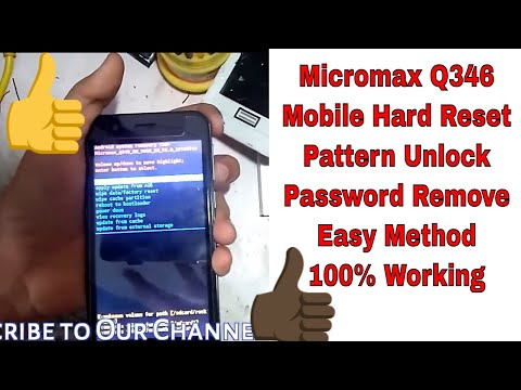 Micromax Q346 Mobile Hard Reset | Pattern Unlock | Password Remove Easy Method |