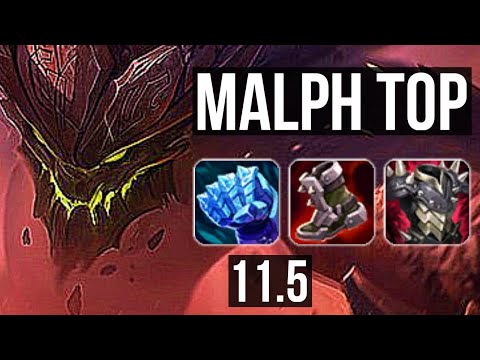 MALPHITE vs AATROX (TOP) (DEFEAT) | 8/0/8, Legendary, 300+ games | BR Grandmaster | v11.5