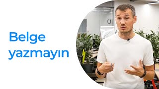 Belge yazmayın